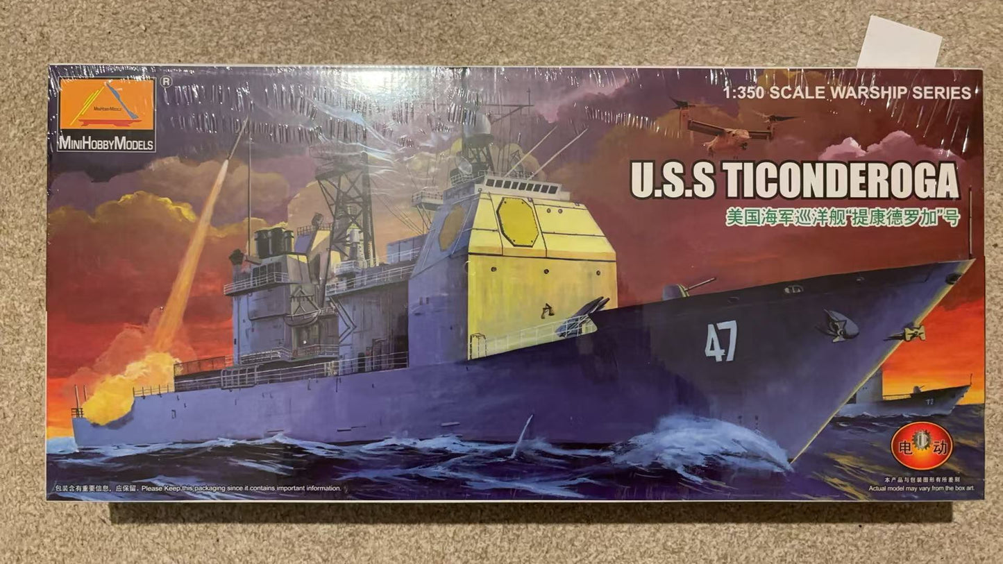 Trumpeter Mini Hobby Models 80701 1/350 Cruiser U.S.S Ticonderoga Scale model kit