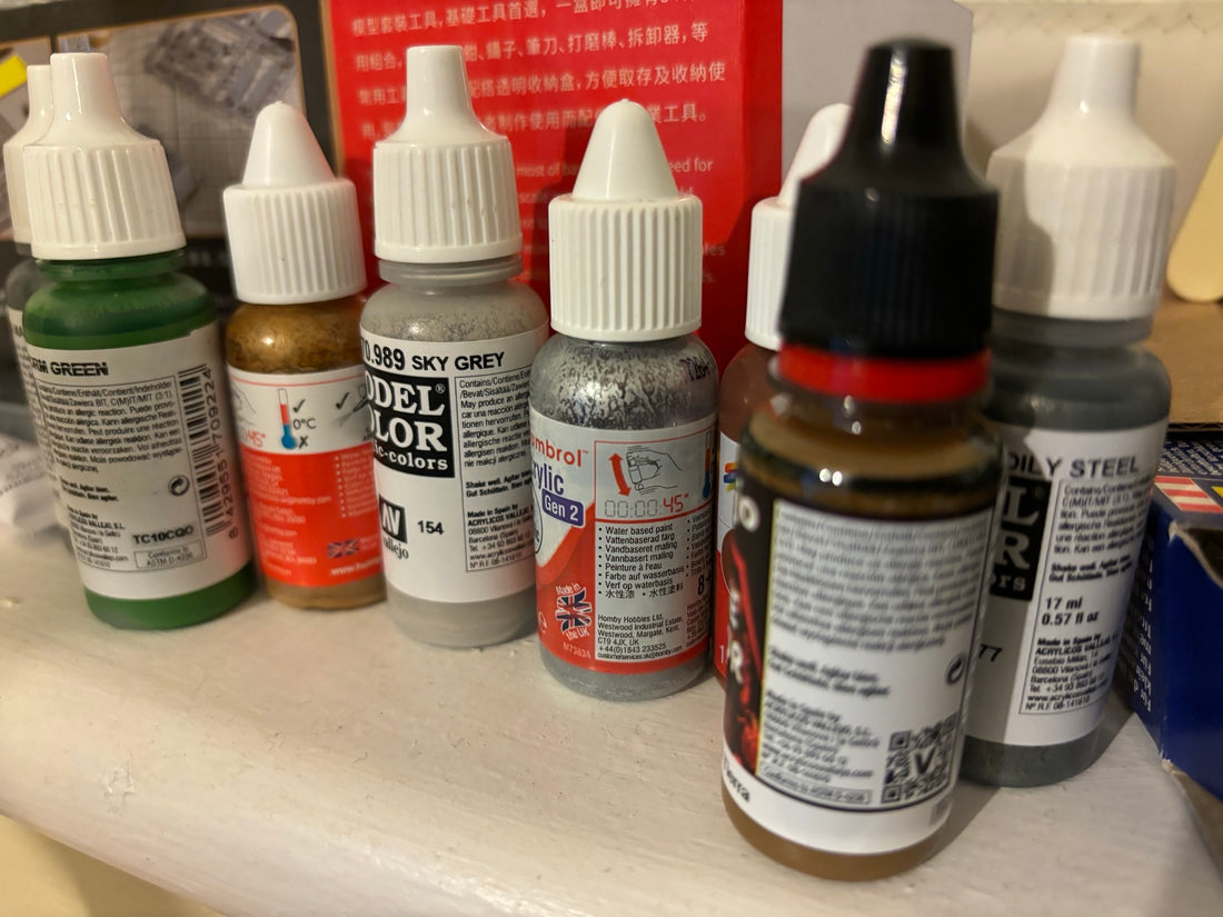 Common Paints for Scale Model Kits