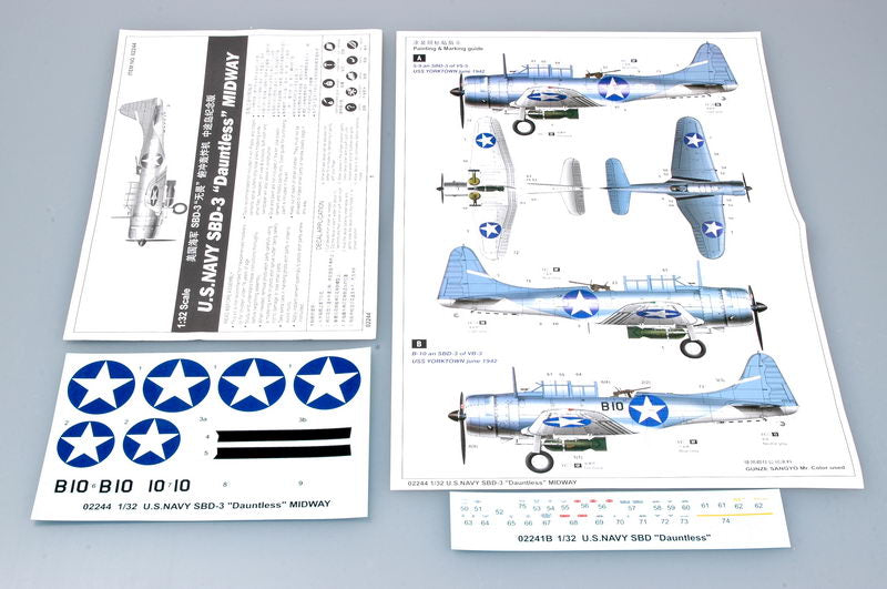 Trumpeter 02244 1/32 Scale Douglas SBD-3 Dauntless Midway (Clear Edition)