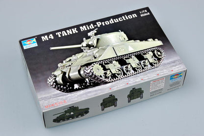 Trumpeter 07223 1/72 US Army M4 Sherman Tank (Mid-Production) Scale Model kit