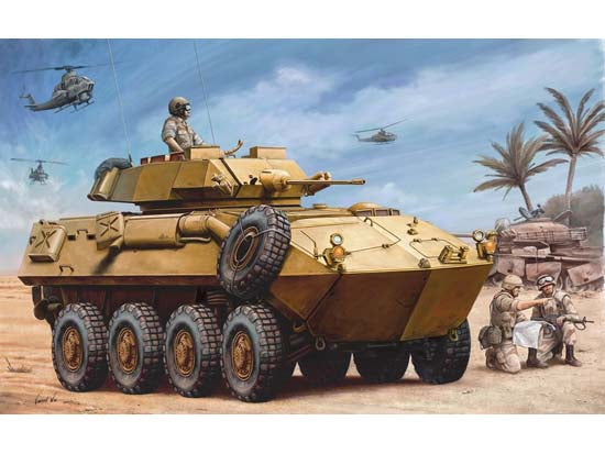 Trumpeter 1/35 Scale USMC LAV-25 PIRANHA Plastic Assembly Model Kit 00349