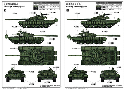 Trumpeter 09548 Russian T-72A Main Battle Tank MBT 1:35 Scale model kit