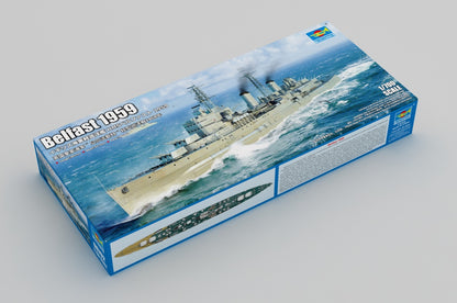 Trumpeter 06702 HMS Belfast Light Cruiser 1959 1:700 Scale Model