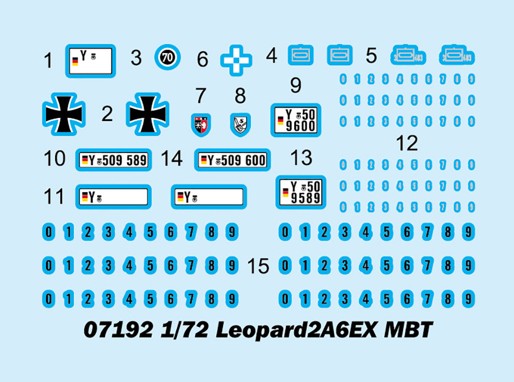 Trumpeter 07192 1/72 Leopard 2A6EX Main Battle Tank MBT Scale model kit