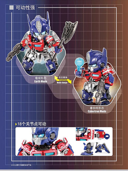 Trumpeter 08700 Transformers BumbleBee Optimus Prime Q Version special edition