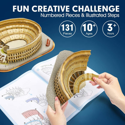 Cubic Fun 3D Puzzle The Colossem National Geographic medium DIY Building Kit