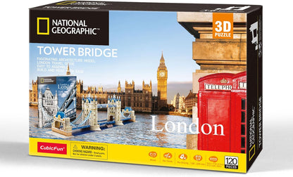 Cubic Fun 3D Puzzle Tower Bridge London England National Geographic Medium
