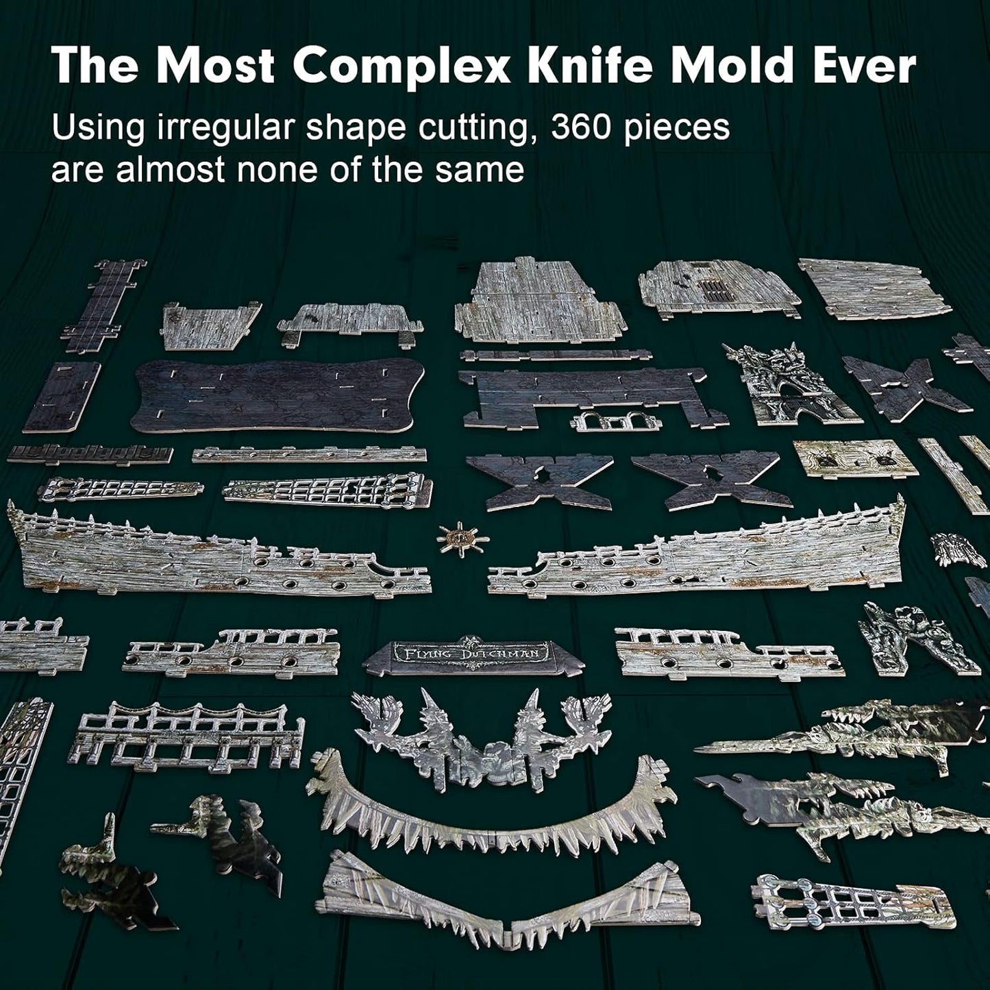 CubicFun 3D Puzzles Pirate Ship Flying Dutchman Luxury version with LED