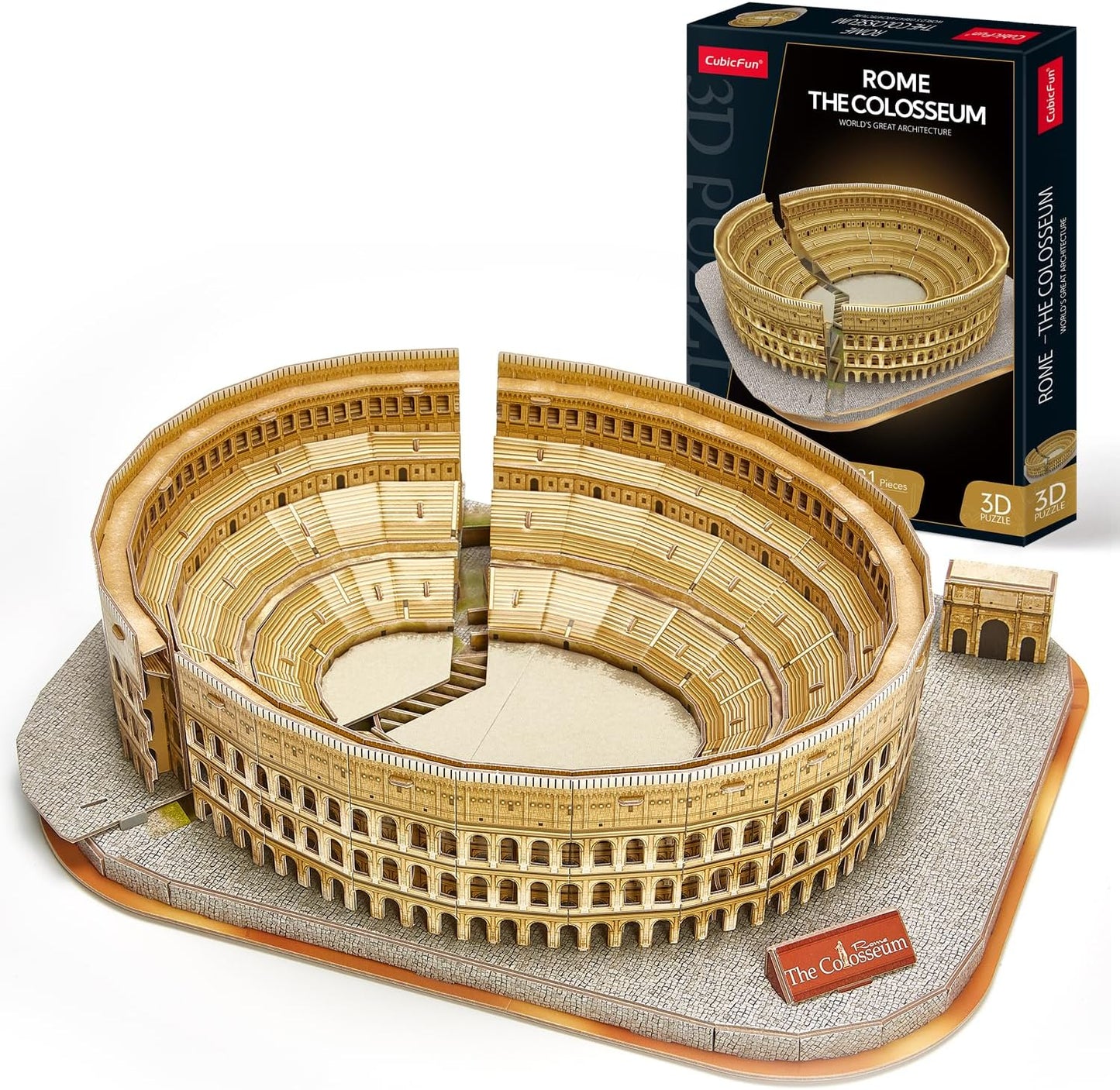 Cubic Fun 3D Puzzle The Colossem National Geographic medium DIY Building Kit