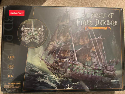 CubicFun 3D Puzzles Pirate Ship Flying Dutchman Luxury version with LED