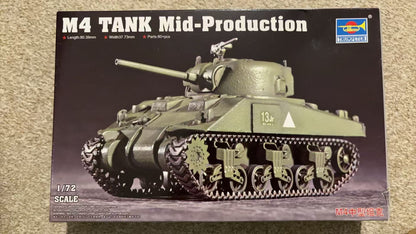 Trumpeter 07223 1/72 US Army M4 Sherman Tank (Mid-Production) Scale Model kit