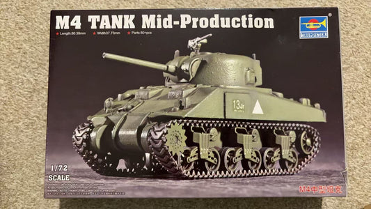 Trumpeter 07223 1/72 US Army M4 Sherman Tank (Mid-Production) Scale Model kit