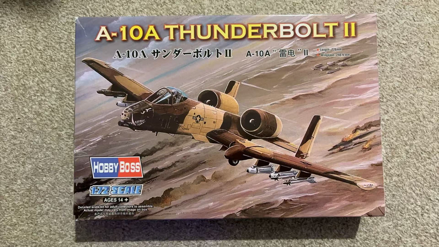 Trumpeter Hobbyboss 80266 1/72 A-10A Thunderbolt II 1/72 Scale Model Aircraft
