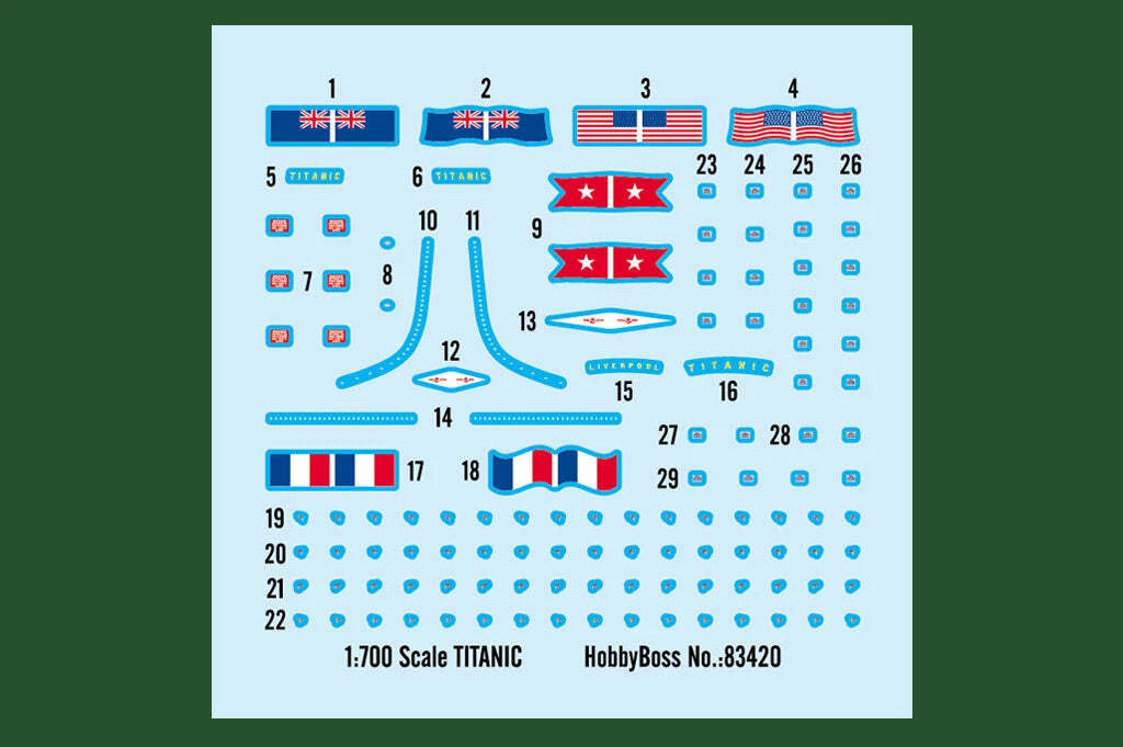 Trumpeter / Hobby Boss 83420 – 1/700 Scale R.M.S. Titanic Model Kit